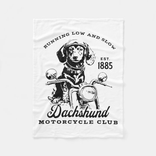 H&h New Life Clothing Uni-adults Dachshund Mot Fleecedecke (Vorderseite)