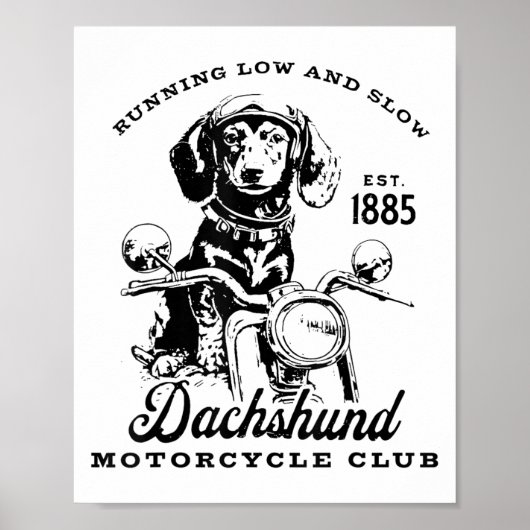 H&h New Life Clothing Uni-adults Dachshund Mot Poster (Vorne)
