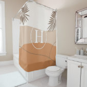 H - Anfangsbuchstabe H Abstract Design Duschvorhang (Beispiel)