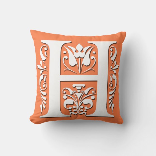 H Anfangsbuchstabe Monogramm - Kissen (Vorderseite)