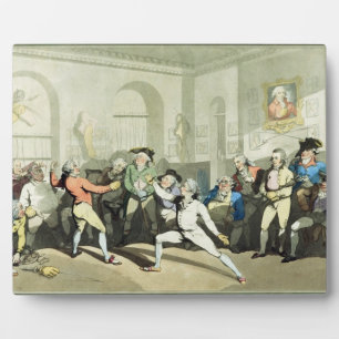 H Angelo's Fencing Academy, graviert von Charles Fotoplatte