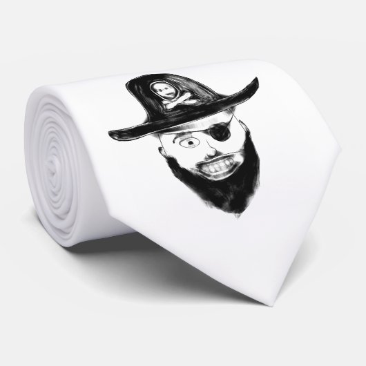 H ARR! Stunden-Pirat Krawatte (Gerollt)