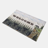 H. Bullock Webster - Bär auf Klippe Fußmatte (Schrägansicht)