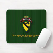 H Co, 75. Infanterie - Förster - 1. Cav - Vietnam Mousepad (Mit Mouse)