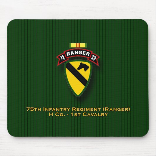 H Co, 75. Infanterie - Förster - 1. Cav - Vietnam Mousepad (Vorne)