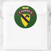 H Co, 75th Infantry Regiment - Rangers, Vietnam Runder Aufkleber (Tasche)