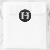 "H" Diamant Bling Sticker (Tasche)