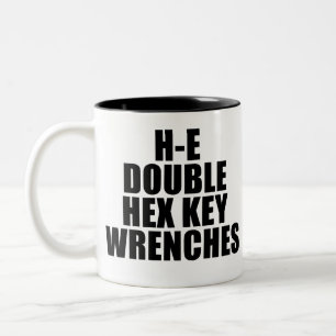 H-E-Tastenkombinationen Hell Zweifarbige Tasse