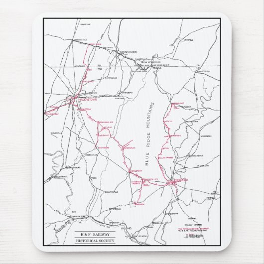 H&F Systems-Karte Mousepad (Vorne)