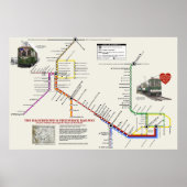H&F Trolley "Metro" Karte Poster (Vorne)