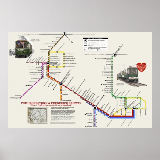 H&F Trolley "Metro" Karte Poster (Vorne)