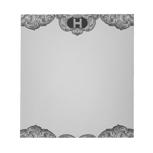 H - Falck Alphabet (Silvery) Notizblock (Vorderseite)