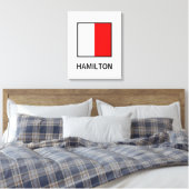 H Familienname Nautische Flagge Leinwanddruck (Insitu (Schlafzimmer))