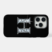 H Faux-Diamant-Monogramm iPhone Hülle (Rückseite (Horizontal))