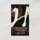 H Flame Monogram Business Card Visitenkarte (Vorderseite)