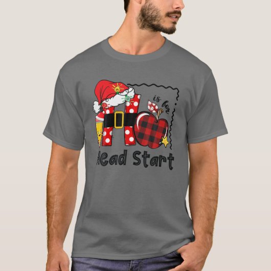 H für Headstart Leben Funny Christmas Start T-Shirt (Vorderseite)