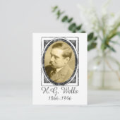 H. G. Wells Postkarte (Stehend Vorderseite)