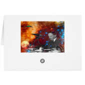 H.G.Wells Science Fiction Birthday Card (Rückseite Horizontal)