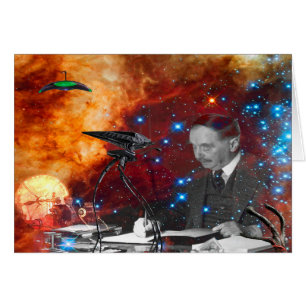H.G.Wells-Science-Fiction-Geburtstagskarte