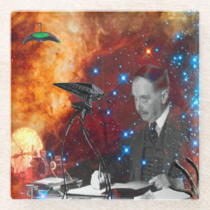 H.G.Wells-Science Fiction Glasuntersetzer