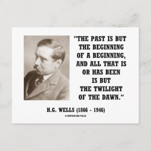 H.G. Wells vergangene Zeit ist nur der Beginn eine Postkarte