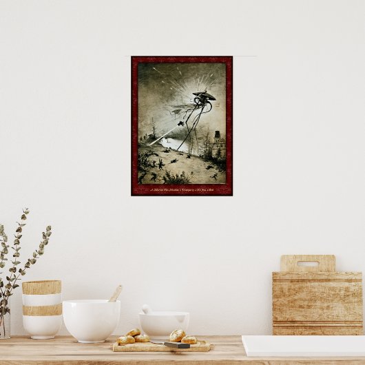 H G Wells War of the Worlds Poster 1 (Küche)