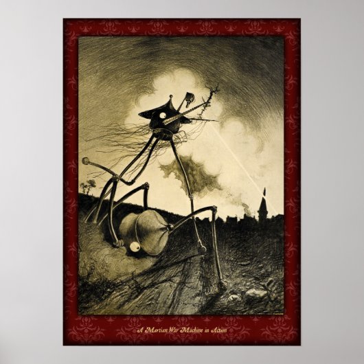 H G Wells War of the Worlds Poster 7 (Vorne)
