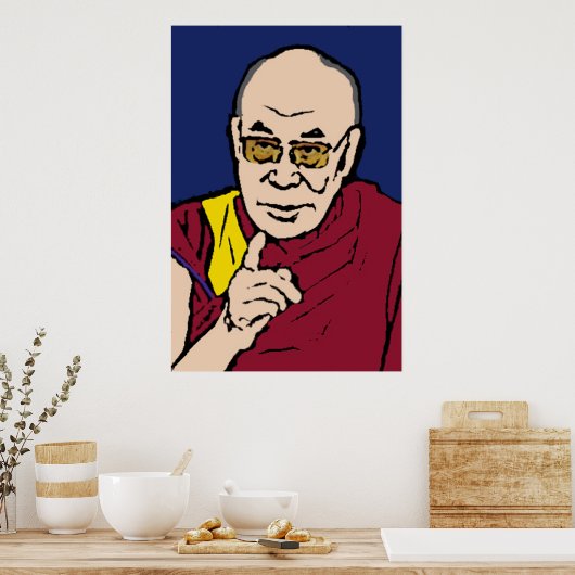 H.H. das Dalai Lama-Poster 1 Poster (Küche)