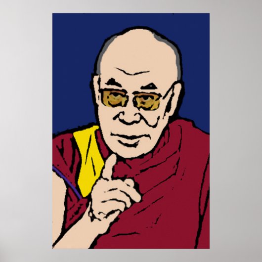 H.H. das Dalai Lama-Poster 1 Poster (Vorne)
