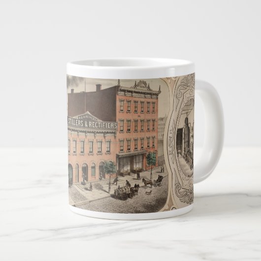 H. & H. Reiners Distillery Gebäude in Brooklyn, Ny Jumbo-Tasse (Vorderseite Rechts)