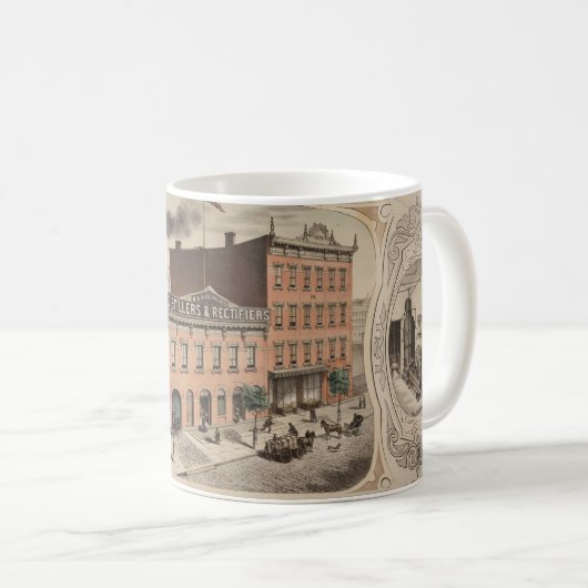 H. & H. Reiners Distillery Gebäude in Brooklyn, Ny Kaffeetasse (VorderseiteRechts)