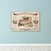 H. & H. Reiners Distillery Gebäude in Brooklyn, Ny Leinwanddruck (Insitu (Holzboden))