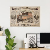 H. & H. Reiners Distillery Gebäude in Brooklyn, Ny Poster (Heimbüro)