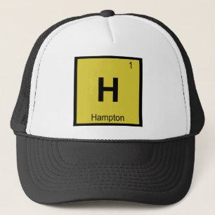 H - Hampton Virginia Chemie Periodensystem Stadt Truckerkappe