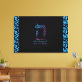 H - Hey, hebräischer Brief Bat Mitzvah Sign-In Boa Leinwanddruck (Insitu (Wohnzimmer))