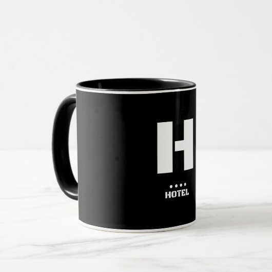H (Hotel) NATO Phonetic Alphabet & Morse Code Tasse (Vorderseite Links)