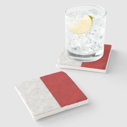 H Hotel Watercolor Nautic Signal Maritime Flag Steinuntersetzer (Seitenansicht)