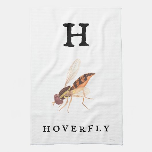 "H" Hoverfly Geschirrtuch (Vertikal)
