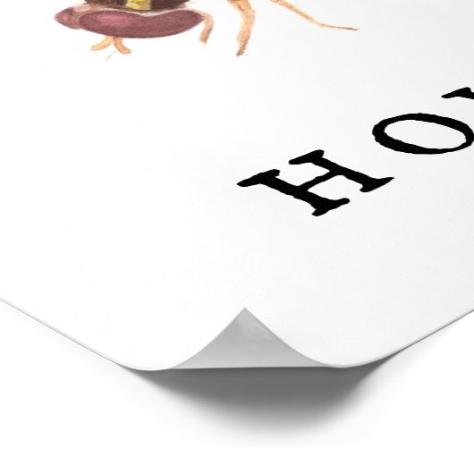 "H" Hoverfly Print, Value Poster Paper (Matte) (Ecke)