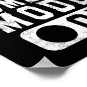 H Humbug Mode On - Fun Christmas Grumpy Attitude  Poster (Ecke)