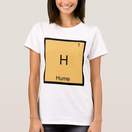 H - Hume Funny Element Chemistry Symbol T - Shirt (Vorderseite)