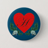 H im Herzen Button (Vorderseite)
