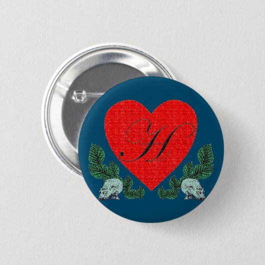 H im Herzen Button (Vorne & Hinten)