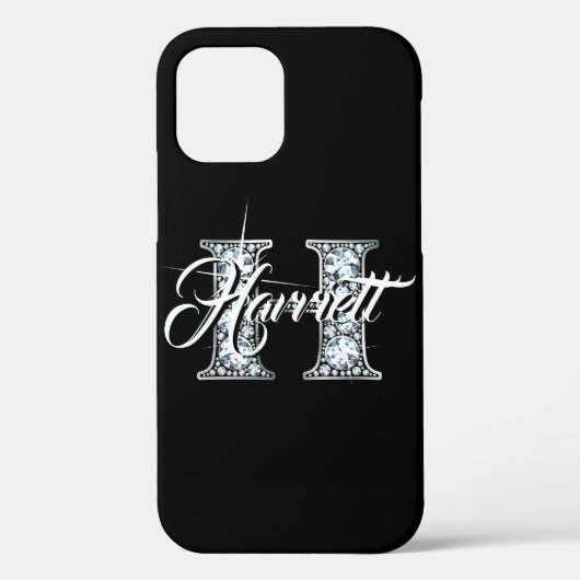 H Imitate Diamantblende Monogramm Case-Mate iPhone Hülle (Rückseite)
