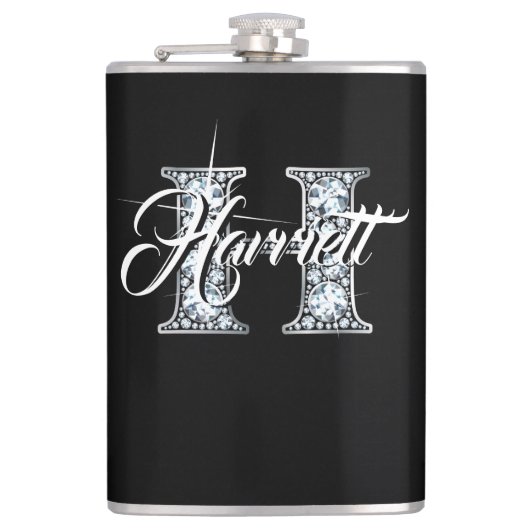 H Imitate Diamond Monogram Flachmann (Vorderseite)