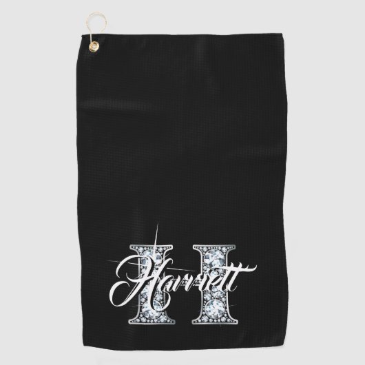 H Imitate Diamond Monogram Golfhandtuch (Vorderseite)