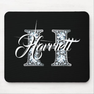 H Imitate Diamond Monogram Mousepad