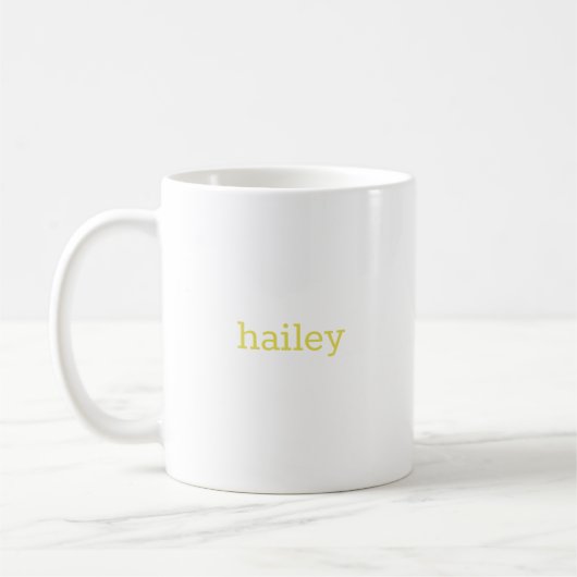 H Initial Floral Monogramm Kaffeetasse (Links)