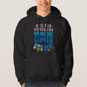 H Is For Hanukkah Gamer  Video Gaming Boys Men Gir Hoodie (Vorderseite)