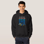 H Is For Hanukkah Gamer Video Gaming Boys Men Paja Hoodie (Vorne ganz)